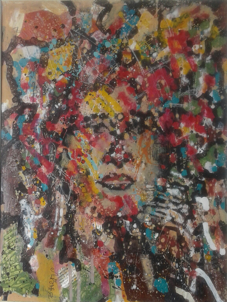Bärbel Holtkamp: „Anna 3“ ,Acryl / Mischtechnik“ 2019